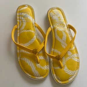 Yellow Sperry Sandals